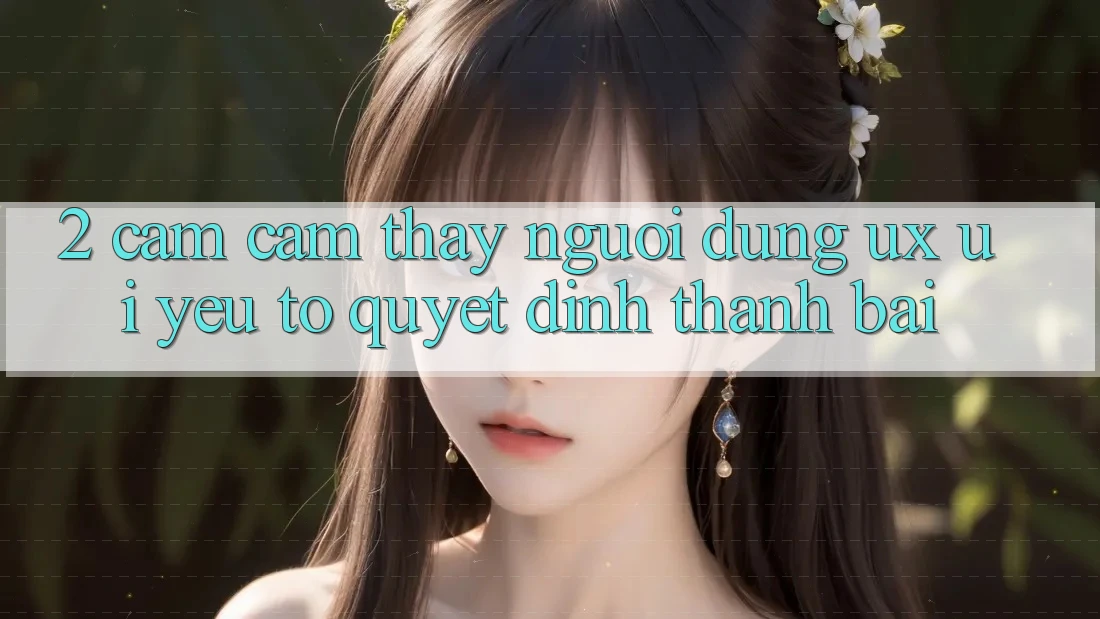 2. Cảm cảm thấy Người Dùng (UX/UI): Yếu Tố Quyết Định Thành Bại 2. Cảm cảm thấy Người Dùng (UX/UI): Yếu Tố Quyết Định Thành Bại