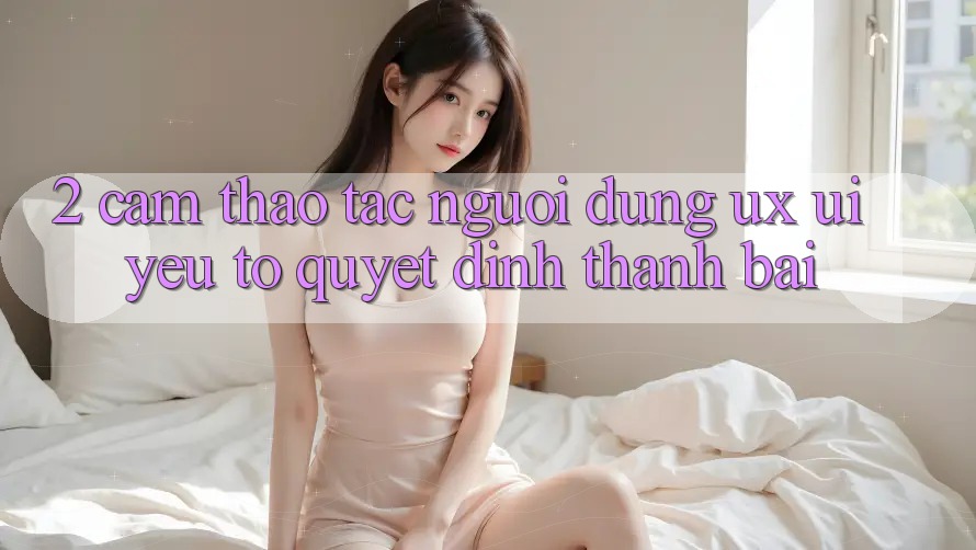 2. Cảm thao tác Người Dùng (UX/UI): Yếu Tố Quyết Định Thành Bại 2. Cảm thao tác Người Dùng (UX/UI): Yếu Tố Quyết Định Thành Bại