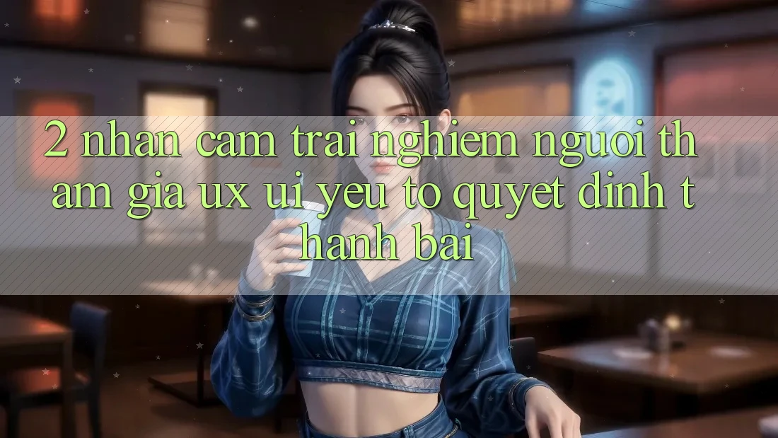 2. Nhận cảm trải nghiệm Người tham gia (UX/UI): Yếu Tố Quyết Định Thành Bại 2. Nhận cảm trải nghiệm Người tham gia (UX/UI): Yếu Tố Quyết Định Thành Bại