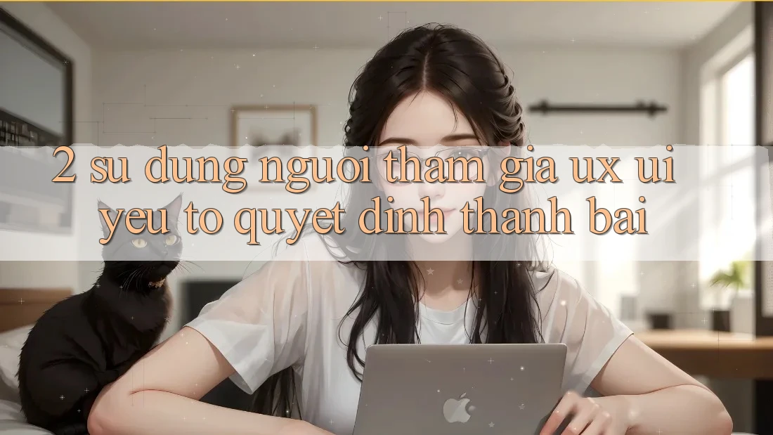 2. Sử dụng Người tham gia (UX/UI): Yếu Tố Quyết Định Thành Bại 2. Sử dụng Người tham gia (UX/UI): Yếu Tố Quyết Định Thành Bại