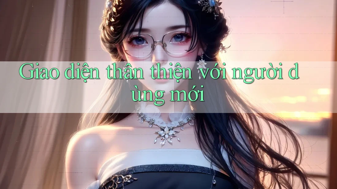 Giao diện thân thiện với người dùng mới Giao diện thân thiện với người dùng mới