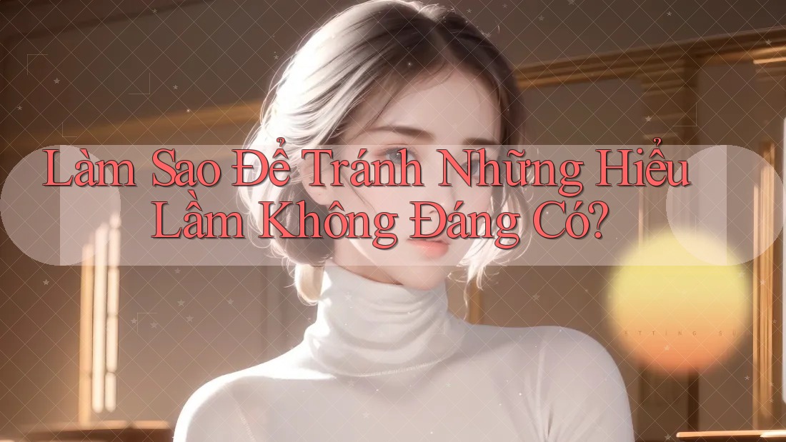 Làm Sao Để Tránh Những Hiểu Lầm Không Đáng Có?