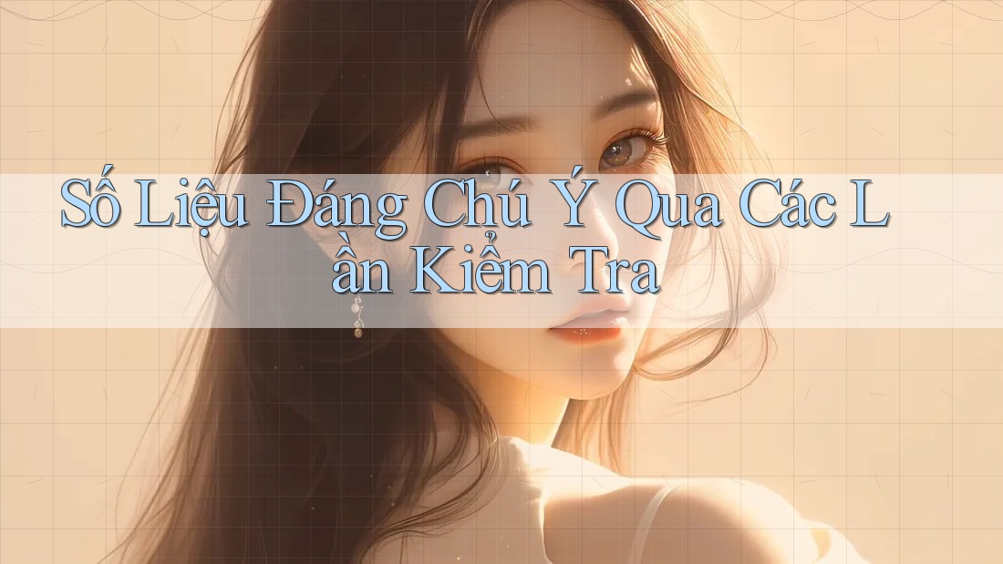 Số Liệu Đáng Chú Ý Qua Các Lần Kiểm Tra Số Liệu Đáng Chú Ý Qua Các Lần Kiểm Tra