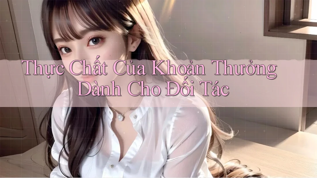 Thực Chất Của Khoản Thưởng Dành Cho Đối Tác Thực Chất Của Khoản Thưởng Dành Cho Đối Tác
