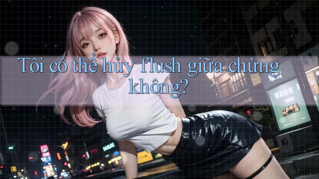 Tôi có thể hủy flush giữa chừng không?