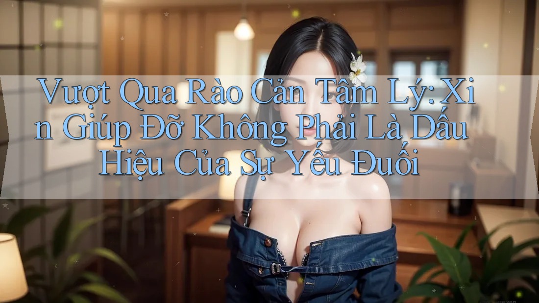Vượt Qua Rào Cản Tâm Lý: Xin Giúp Đỡ Không Phải Là Dấu Hiệu Của Sự Yếu Đuối Vượt Qua Rào Cản Tâm Lý: Xin Giúp Đỡ Không Phải Là Dấu Hiệu Của Sự Yếu Đuối